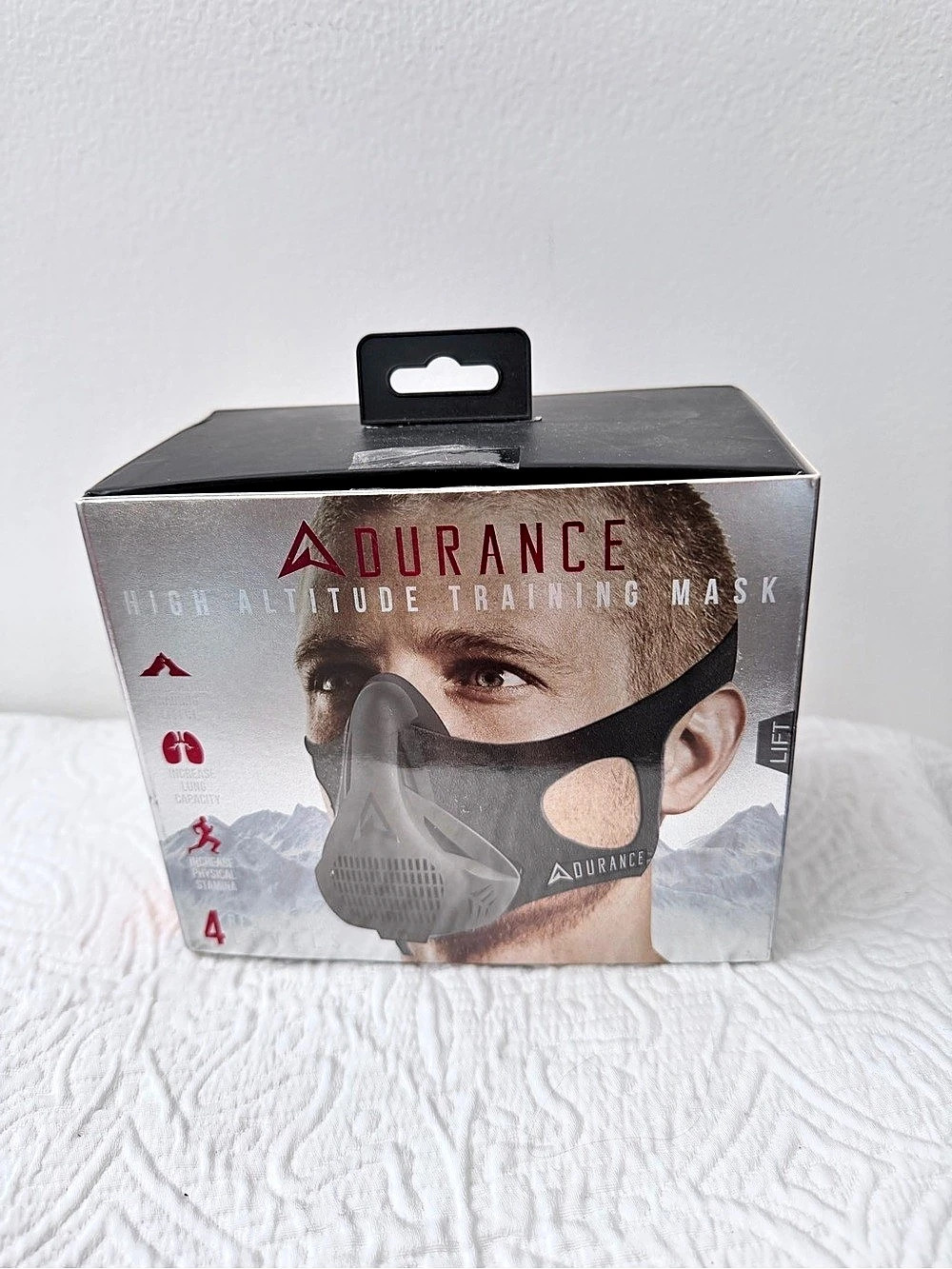 DURANCE High Altitude Training Mask Black Athletic Training Mask NWT